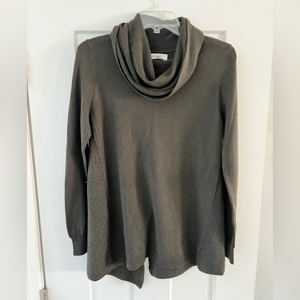 Ellen Tracy Extra‎ Fine Merino Wool Cowlneck Sweater